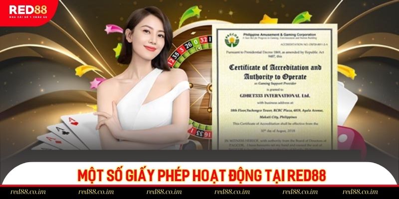 Red88 sở hữu nhiều giấy phép uy tín và đảm bảo tính hợp pháp