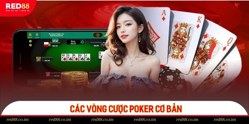 Các vòng cược Poker cơ bản tại nhà cái